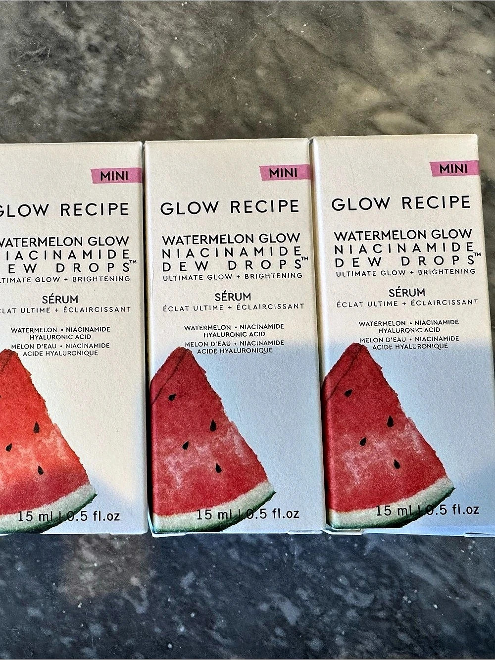 Glow Recipe Watermelon Glow Niacinamide Dew Drops Mini Serum Set NWT (3)